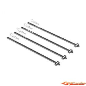 Hudy Hudy Carbon Tire Stick 1/10 On-Road & Off-Road Wheels With 4mm Mounting Hole (4) 105120