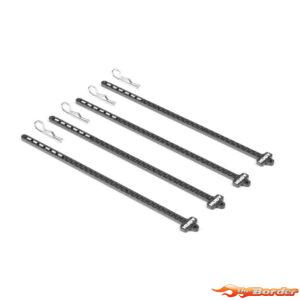Hudy Hudy Carbon Tire Stick 1/10 On-Road & Off-Road Wheels With 5mm Mounting Hole (4) 105121