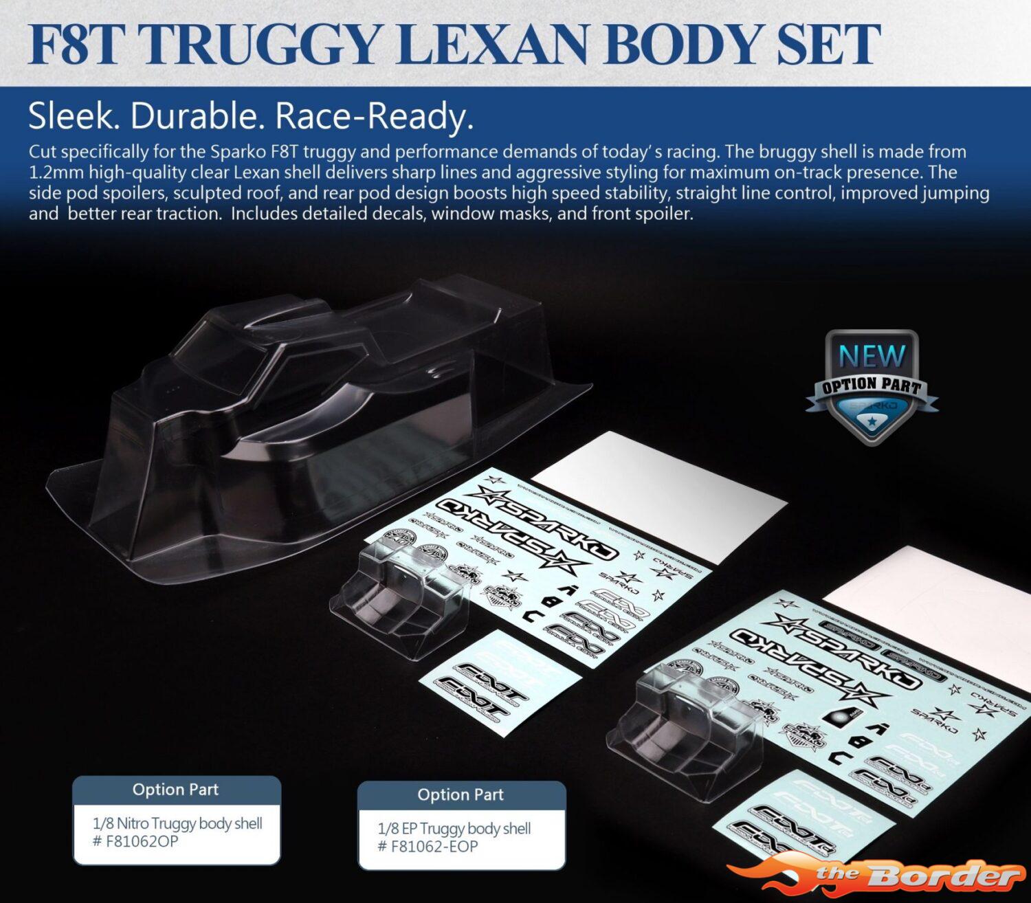 Sparko F8TE 1/8 EP Truggy Body F81062-EOP - Afbeelding 3