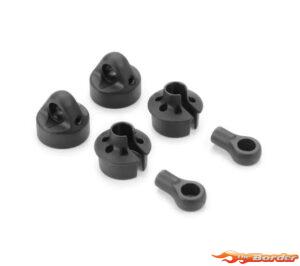 XRAY Composite Short Shock Cap, Spring Collar & Ball Joint - Big Bore (2) 368014-S