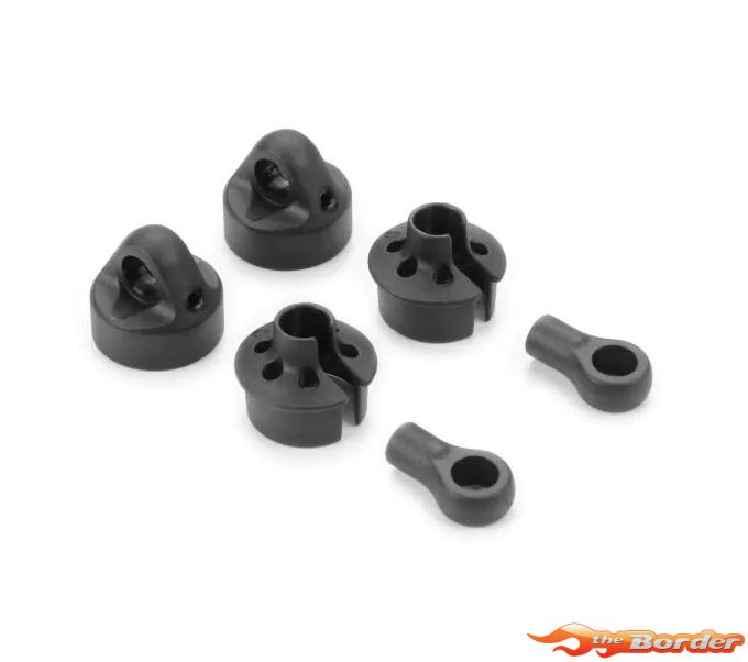 XRAY Composite Short Shock Cap, Spring Collar & Ball Joint - Big Bore (2) 368014-S