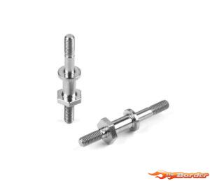 XRAY Titanium Shock Standoffs Long (2) 358046-T