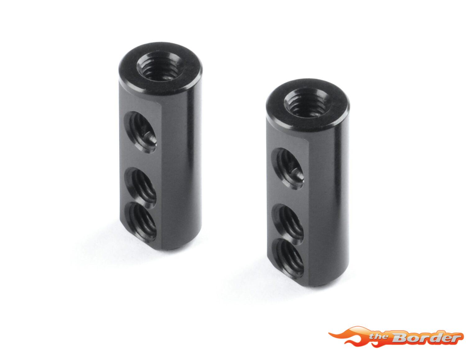 XRAY X12 Alu Servo Mount - Fixed & Floating - Black (2) 376263-L