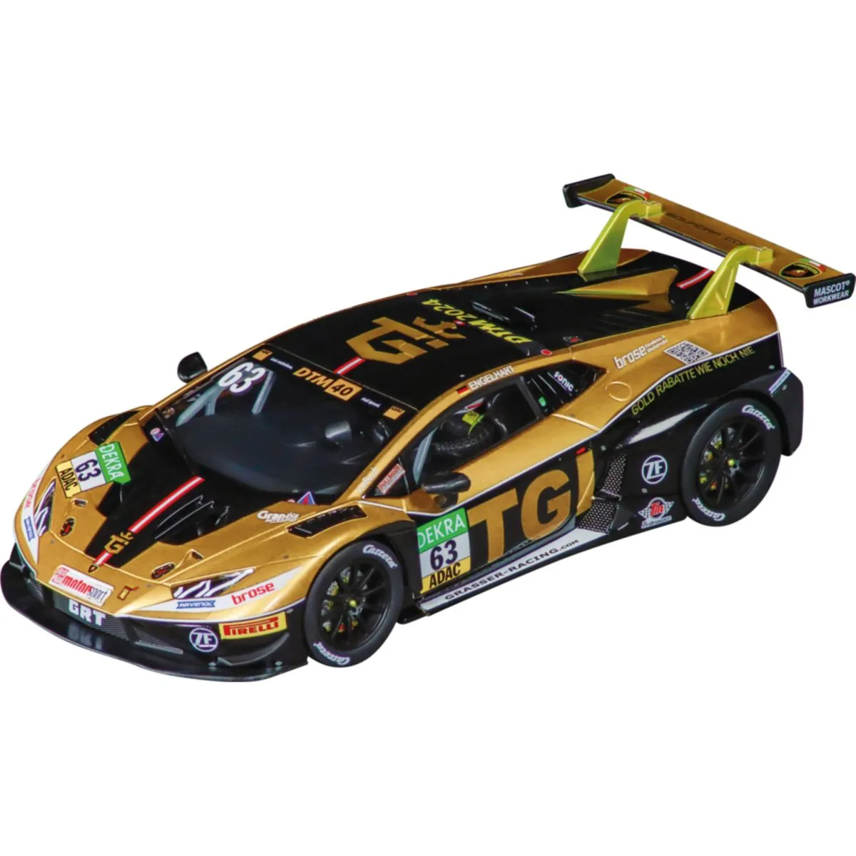 Carrera Digital 124 Lamborghini Huracán GT3 GRT Grasser Racing No.63 23986 - Afbeelding 2
