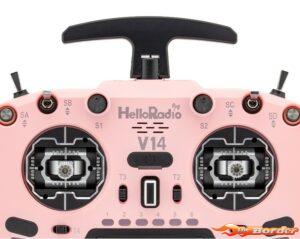 HelloRadio V14 MAX R9 OLED 2.4GHz 4in1 LBT Radio (Multimode - M2) - Black/Pink HR1060