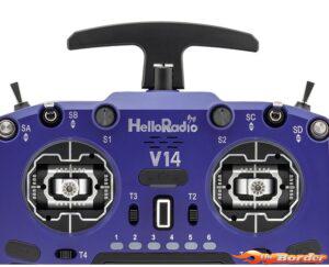 HelloRadio V14 MAX R9 OLED 2.4GHz ELRS LBT Radio (Multimode - M2) - Black:Blue HR1045