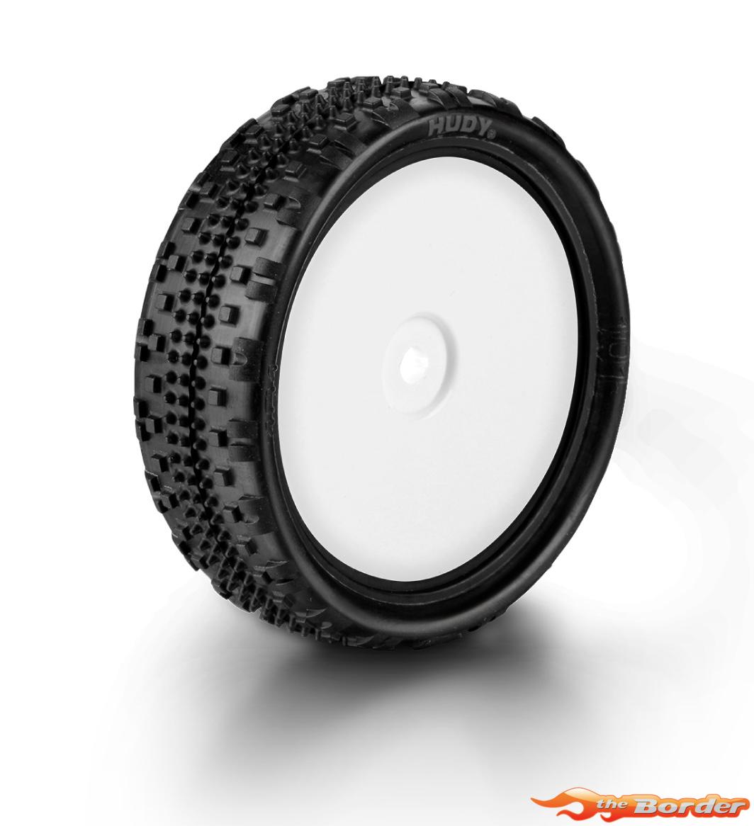 Hudy 1/10 Off-Road Pre-Glued Tire 2WD Front Carpet (2) 852101