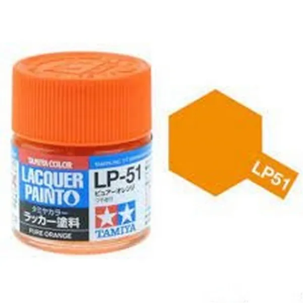 Tamiya Lacquer Paint Pure Orange LP-51 82151