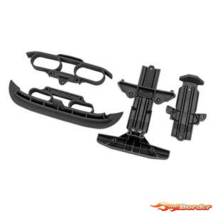 Traxxas Black Bumpers & Skid Plates (Ford RS200) 10837-BLK
