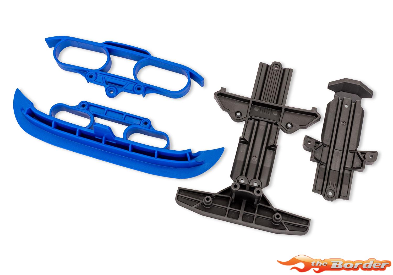 Traxxas Blue Bumpers & Skid Plates (Ford RS200) 10837-BLUE