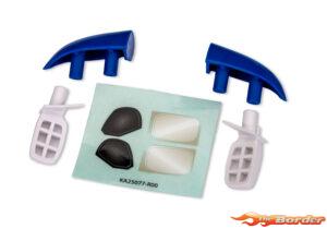 Traxxas Side Mirrors & Roof Intakes (Ford RS200) 10818-BLUWHT