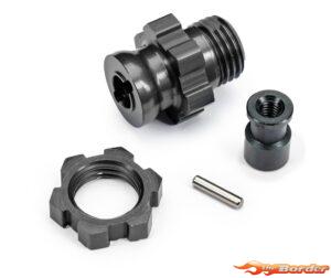Traxxas Wheel Hub 17mm (1pcs, Splined, Short, Aluminium) Gray 9087-GRAY