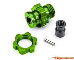 Traxxas Wheel Hub 17mm (1pcs, Splined, Short, Aluminium) Green 9087-GRN