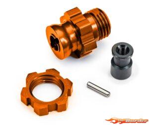 Traxxas Wheel Hub 17mm (1pcs, Splined, Short, Aluminium) Orange 9087-ORNG