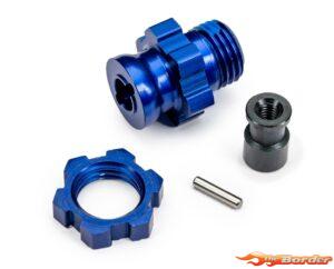 Traxxas Wheel Hub 17mm (Splined, Short, Aluminium) Blue 9087-BLUE