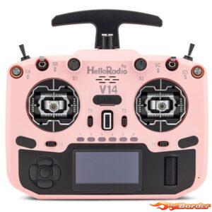 HelloRadio V14 MAX R9 OLED 2.4GHz 4in1 LBT Radio (Multimode - M2) - Black/Pink HR1060