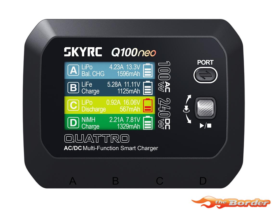 SkyRC Q100 Neo LiPo 1-4S 6A AC/DC Charger (AC 100W / DC 240W) 100223 - Afbeelding 3