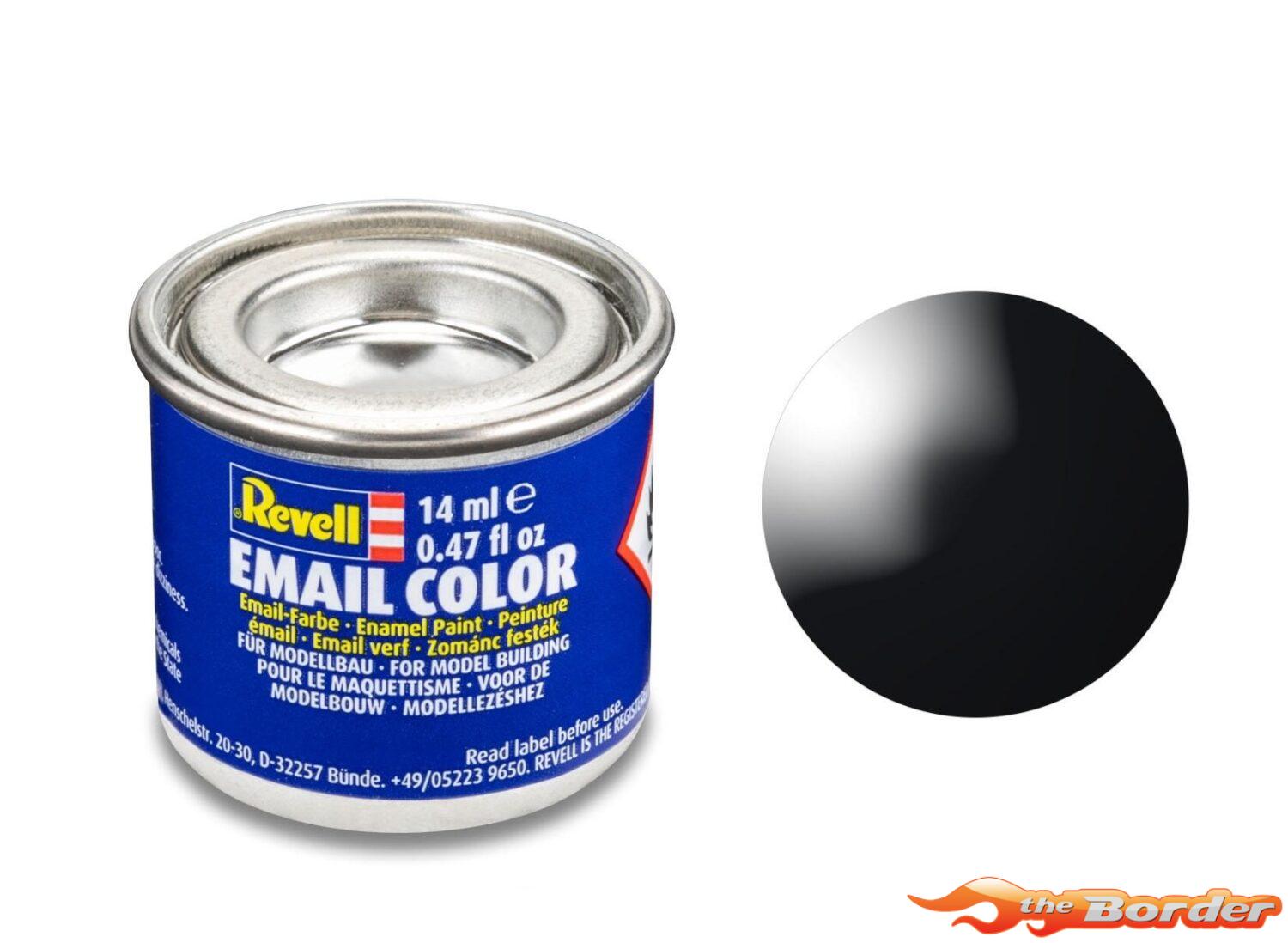 Revell #7 Zwart Glanzend Enamel Paint 14ml 32107