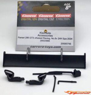 Carrera 124 Small Parts - Ferrari 296 GT3 Kessel Racing No.8 85745