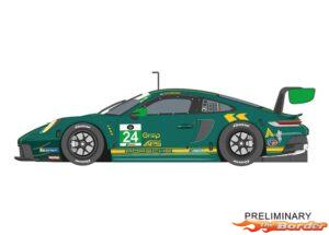 Carrera Digital 124 Porsche 911 GT3 R Wright Motorsports No.24 24008