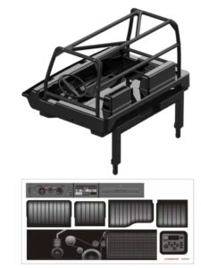 CrossRC EMOX6/XL3 : complete interior kit CRO97401588