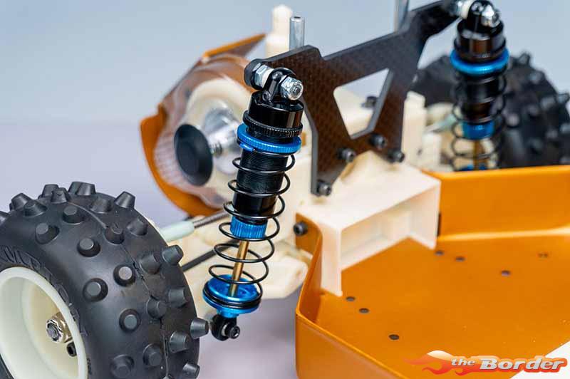 Koswork RC10 Big Bore 12mm Buggy Shock Set (F&R) (4) Blue/Black KOS04191-5B - Afbeelding 4