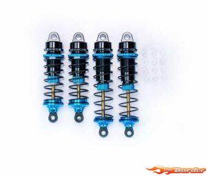 Koswork RC10 Big Bore 12mm Buggy Shock Set (F&R) (4) Blue/Black KOS04191-5B