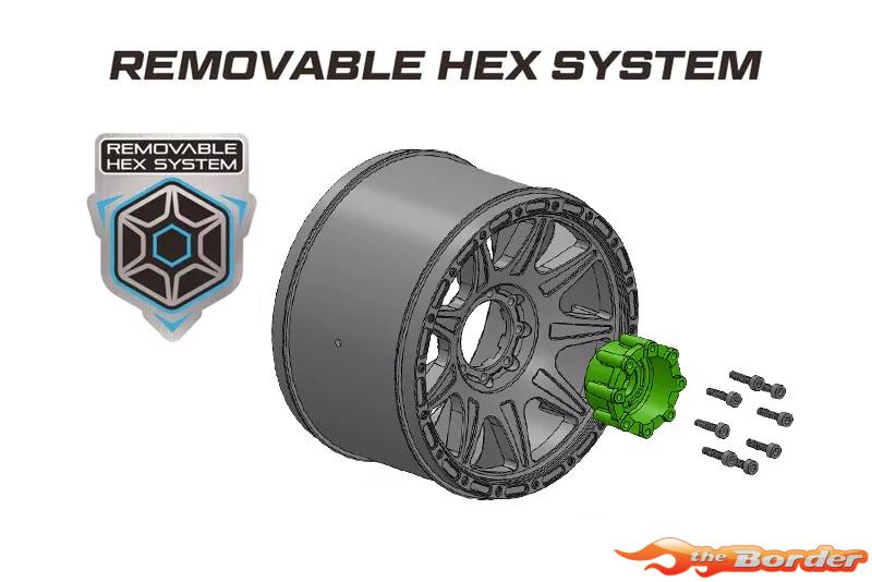 LouiseRC 1/8 MT Removable Hex 17mm + Screws LR-TS-REM-HEX-8th-MT - Afbeelding 2