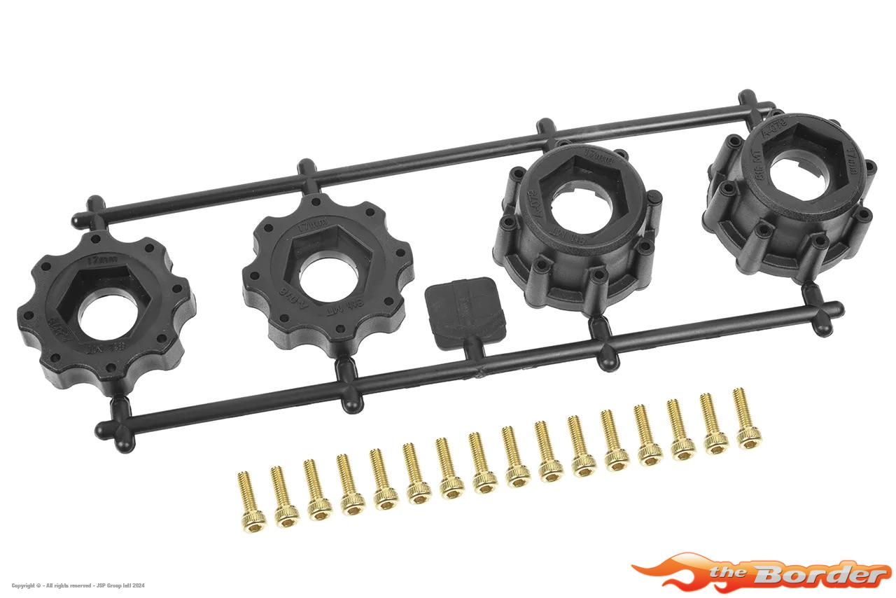 LouiseRC 1/8 MT Removable Hex 17mm + Screws LR-TS-REM-HEX-8th-MT