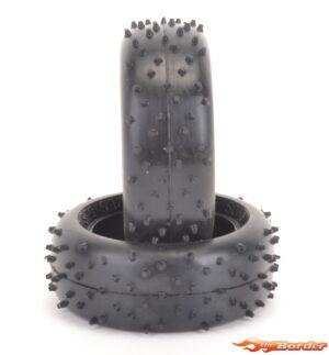 Schumacher 1/10 Mini Spike Tyre 2" Front 11x12 (2) Yellow U6850