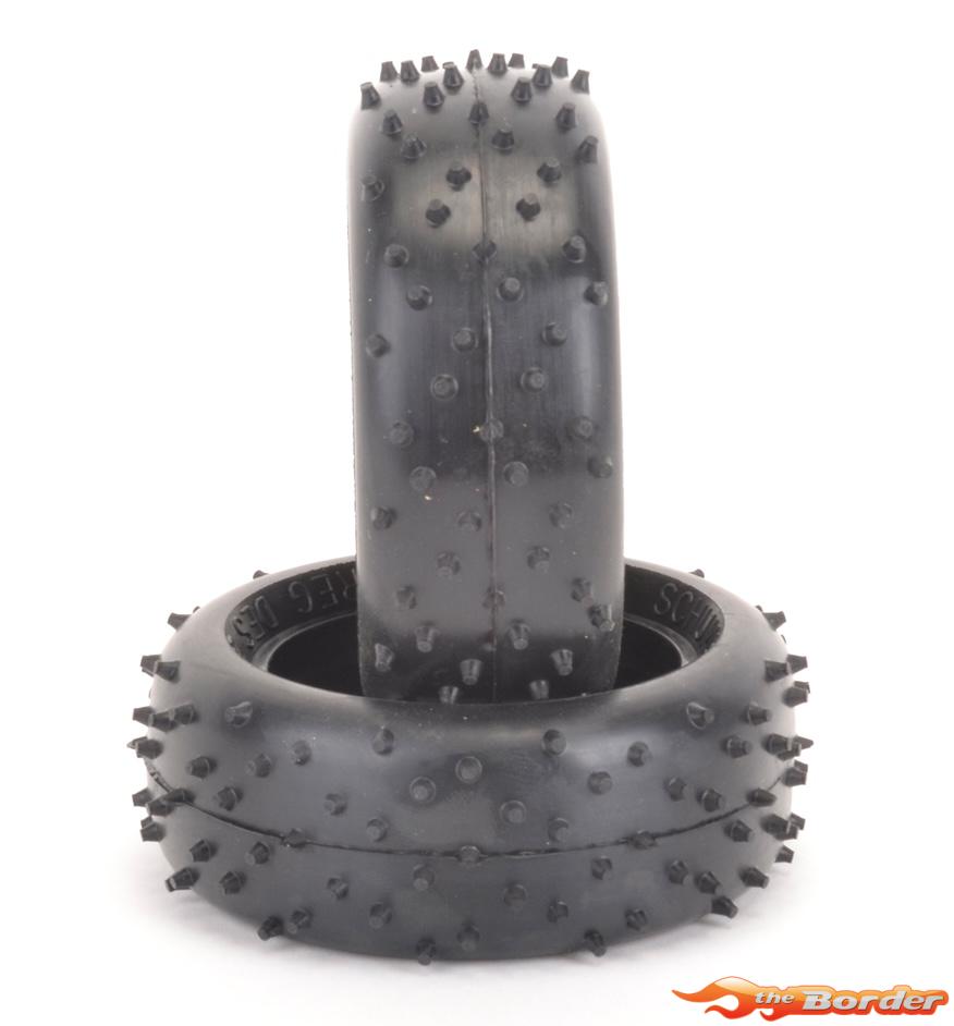 Schumacher 1/10 Mini Spike Tyre 2" Front 11x12 (2) Yellow U6850