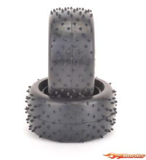 Schumacher 1/10 Mini Spike Tyre 2" Rear 15x12 (2) Yellow U6849