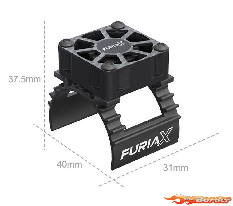 SkyRC FuriaX Aluminium CoolSink 1/10 Motor Fan Kit Black (30mm) 400038-01