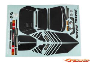Traxxas Mini Rally VXL Ford RS200 Black Decal Sheet 10816-BLK