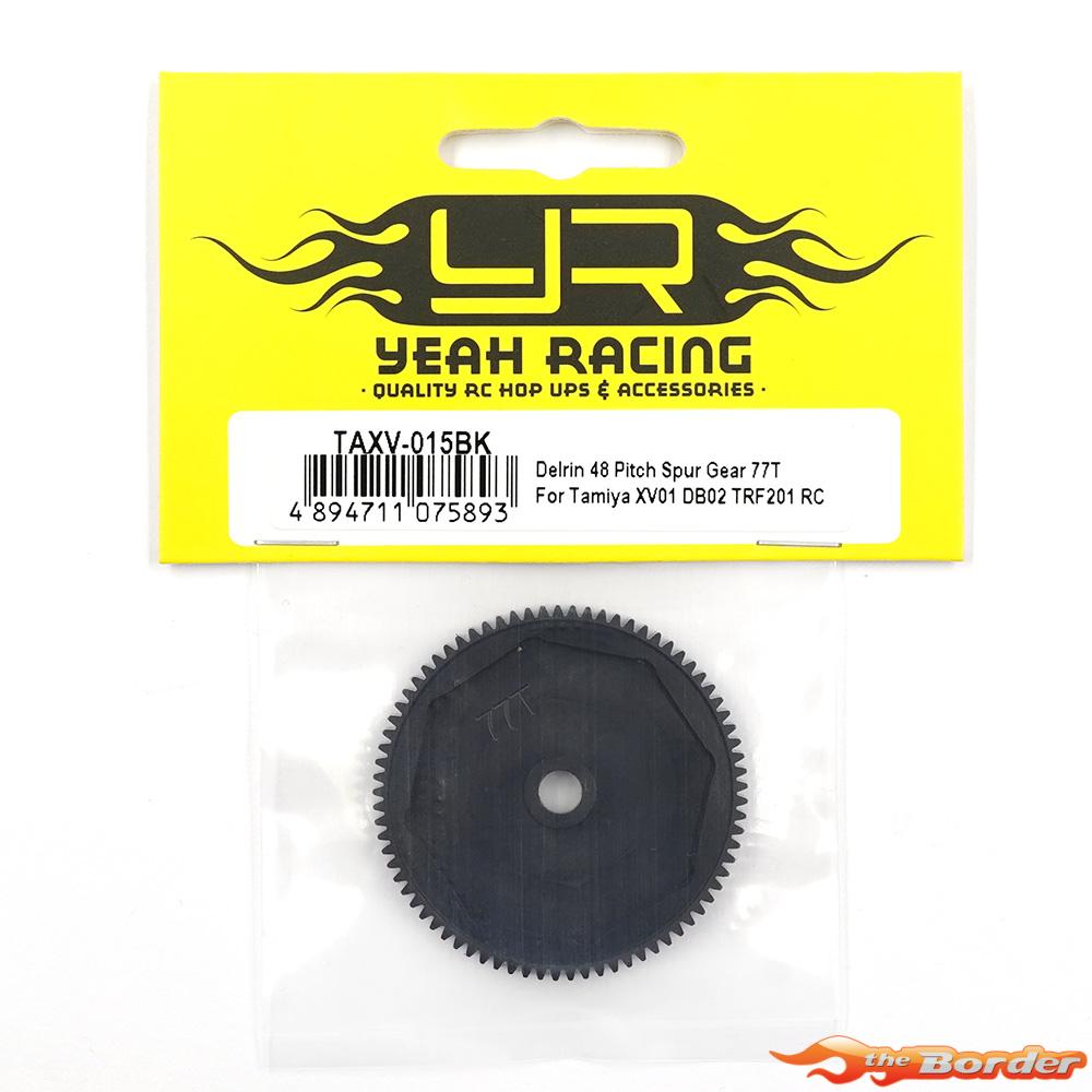 Yeah Racing Delrin 48DP 77T Spur Gear for Tamiya XV-01 DB02 TAXV-015BK - Afbeelding 3