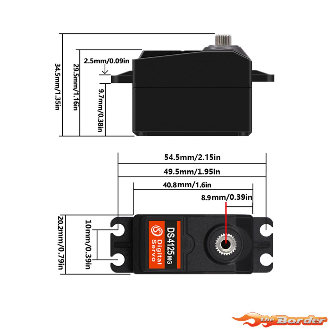 DSSERVO DS4125 Low Profile 25KG DS027 - Afbeelding 2