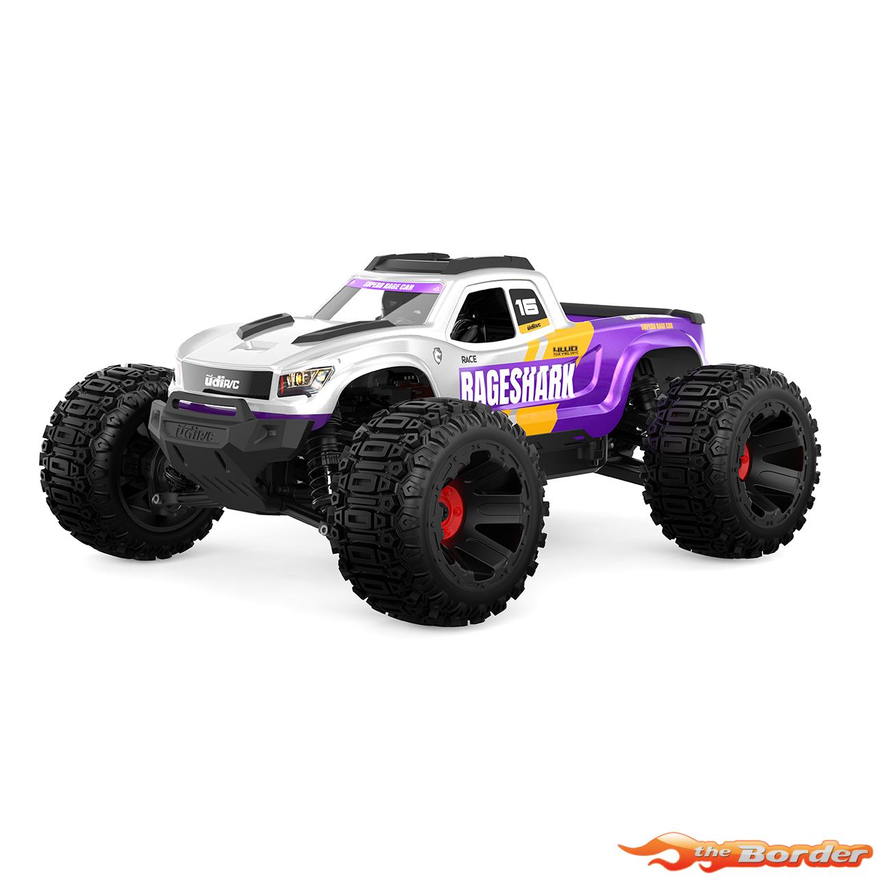 UDI-RC Monster Truck Brushed 1/16 RC Auto (met accu & lader) Paars - Afbeelding 5