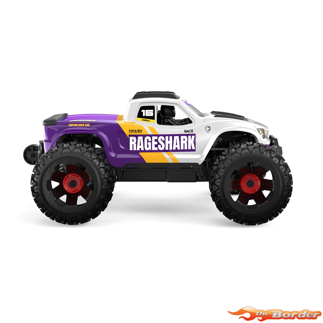 UDI-RC Monster Truck Brushed 1/16 RC Auto (met accu & lader) Paars - Afbeelding 3