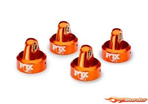 Traxxas Fox Orange Aluminum GTR Short Caps (4) 8465