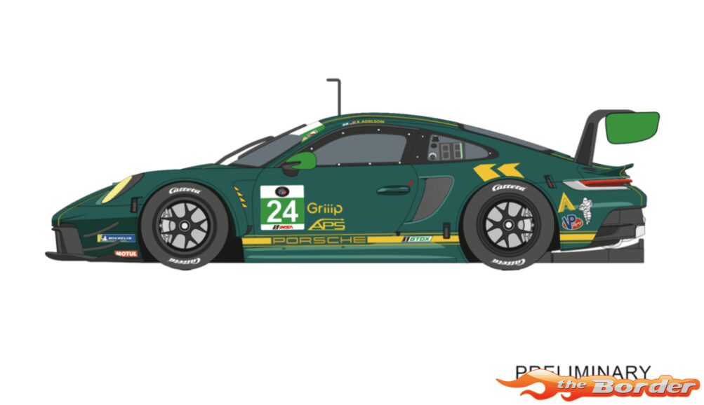 Carrera Digital 132 Porsche 911 GT3 R Wright Motorsports No.24 32112 - Afbeelding 2
