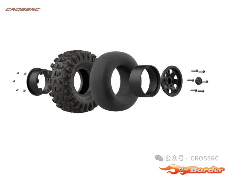 CrossRC Emo XL3 1/8 RTR 775 Brushless Crawling Kit (Blue) 90100252 - Afbeelding 10
