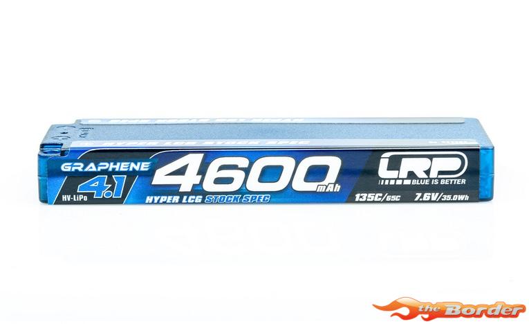LRP HV Hyper LCG Stock Spec Graphene-4.1 4600mAh Hardcase Battery 7.6V LiPo 130C/65C 432283 - Afbeelding 3