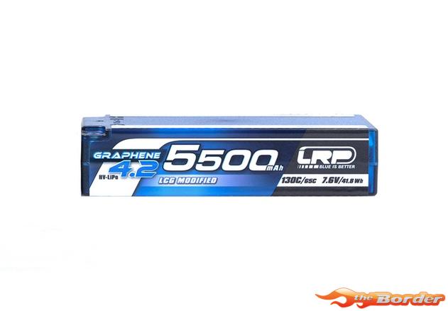 LRP HV LCG Modified Spec Shorty Graphene-4.2 5500mAh Hardcase Battery 7.6V LiPo 130C/65C 433286 - Afbeelding 3