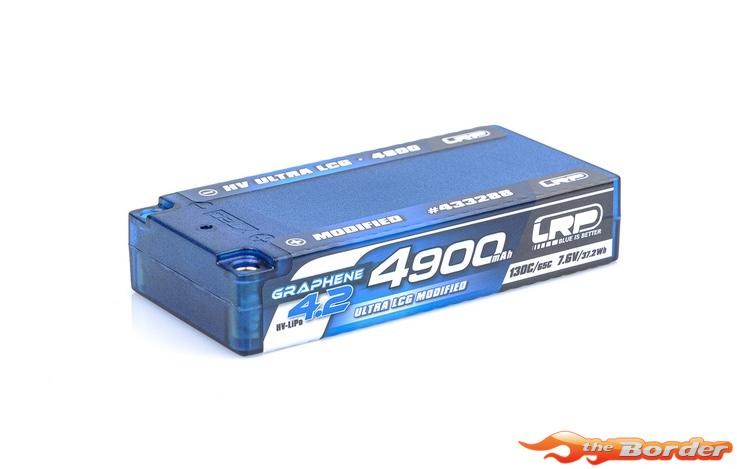 LRP HV Ultra LCG Modified Spec Shorty Graphene-4.2 4900mAh Hardcase Battery 7.6V LiPo 130C/65C 433288