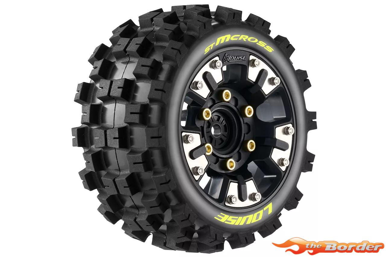 LouiseRC ST-MCross Tire set for Mini Maxx / Mini XRT (12mm Hex 0" & 1/2" Offset) (2) LR-T3390SM