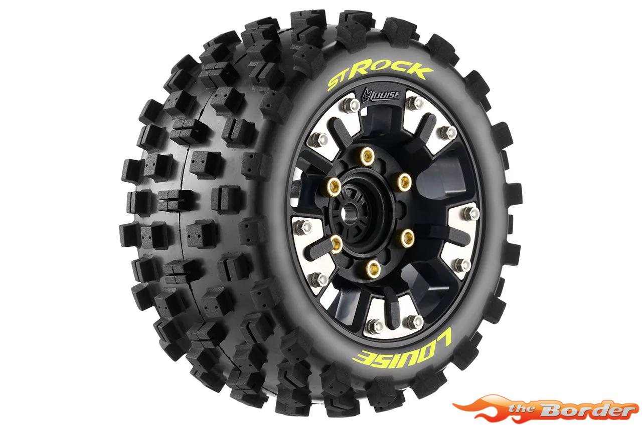 LouiseRC ST-Rock Tire set for Mini Maxx / Mini XRT (12mm Hex 0" & 1/2" Offset) (2) LR-T3391SM - Afbeelding 3