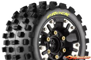 LouiseRC ST-Rock Tire set for Mini Maxx / Mini XRT (12mm Hex 0" & 1/2" Offset) (2) LR-T3391SM
