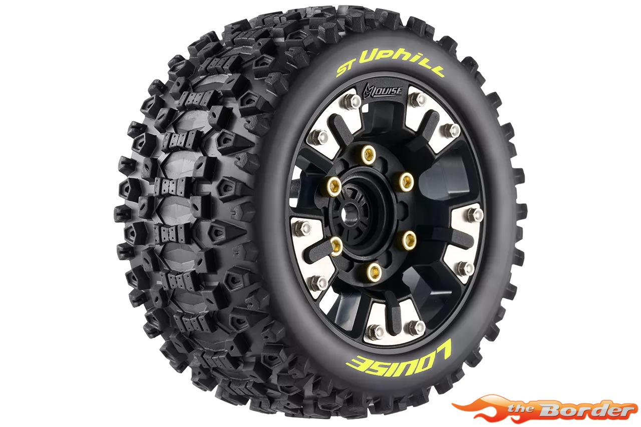 LouiseRC ST-Uphill Tire set for Mini Maxx / Mini XRT (12mm Hex 0" & 1/2" Offset) (2) LR-T3388SM