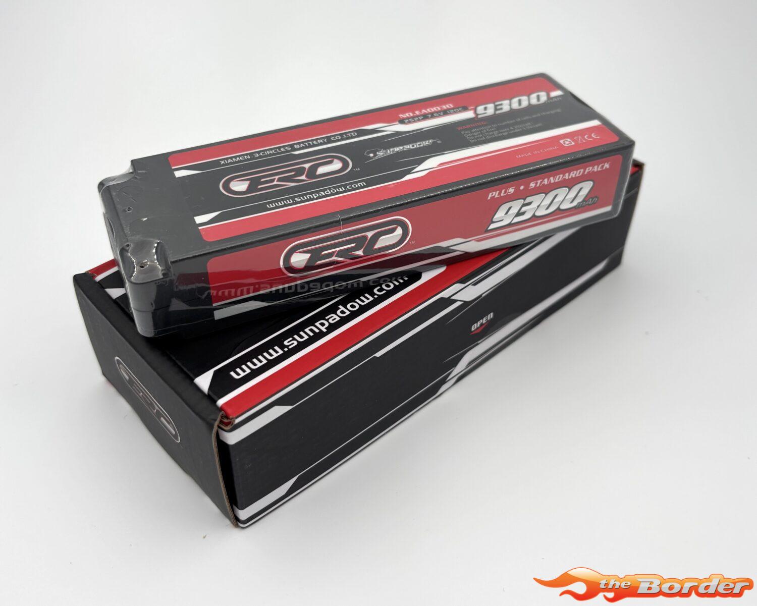 Sunpadow ERC Plus LiPo 9300mAh 2S 7.6V 5mm 120C SUN9300HC