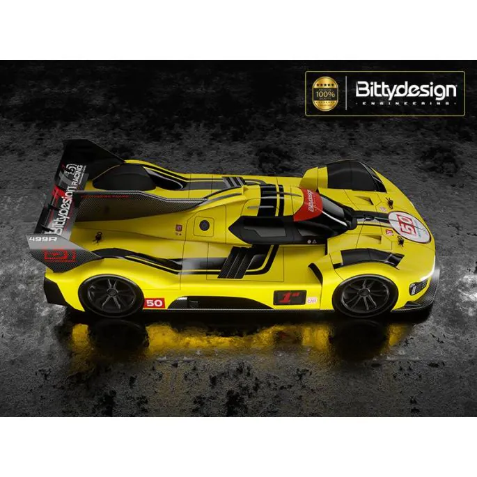 BittyDesign 499R Clear HyperCar Body 1/10 190mm TC BD-LMH-190499R - Afbeelding 4